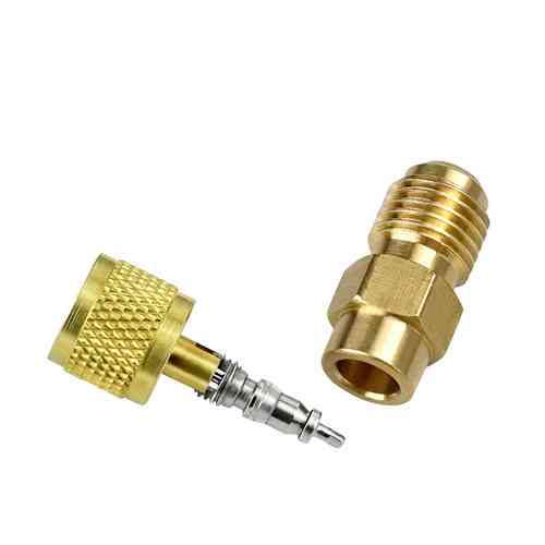 Фтористый переходник с игольчатым клапаном типа Шредер, латунь Вінниця