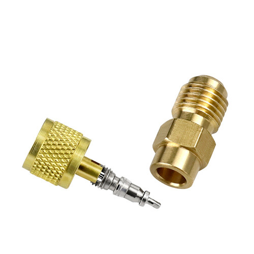 Фтористый переходник с игольчатым клапаном типа Шредер, латунь Вінниця - фото 3