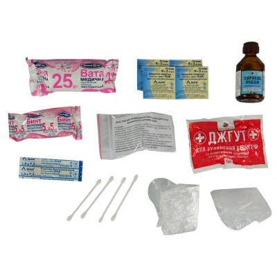 Автомобільна аптечка Poputchik згідно ТУ футляр пластиковий червоний 165х135х65 (02-003-П) Вінниця - фото 2