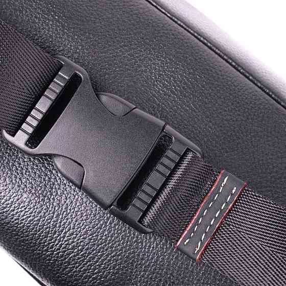 Стильная мужская бананки из мягкой натуральной кожи Vintage sale_15116 Черный Киев