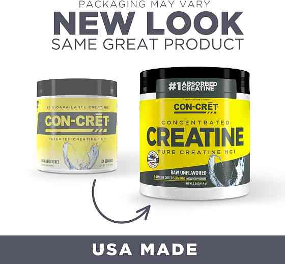 Креатин гидрохлорид Con-Cret Patented Creatine HCl, Raw 48 g (Unflavored) Луцк