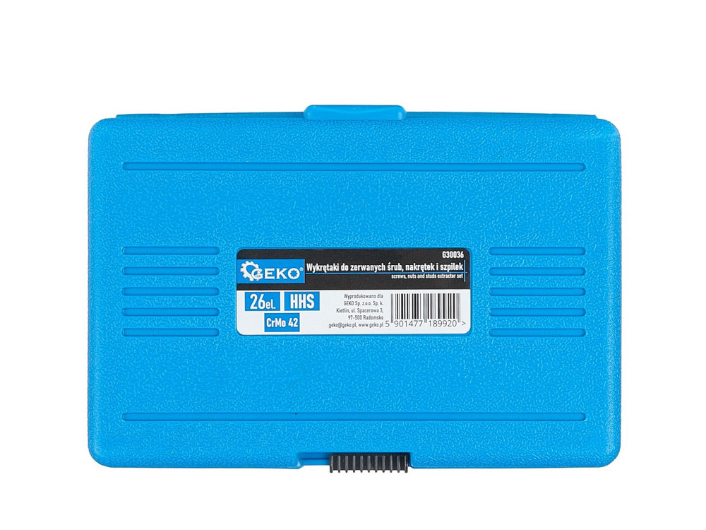 Набір Гайкорубів і Екстракторів "GeKo" гайок, болтів, шпильок, к-т 26шт. Стрий - фото 9