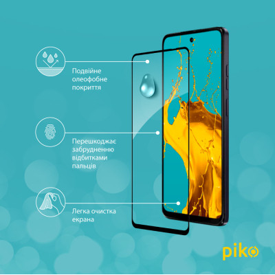 Скло захисне Piko Full Glue Moto G04 Black (1283126594281) Вінниця - фото 4