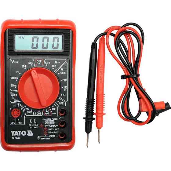 Мультиметр цифровий з продзвонкою (тестер) YATO YT-73080 Київ