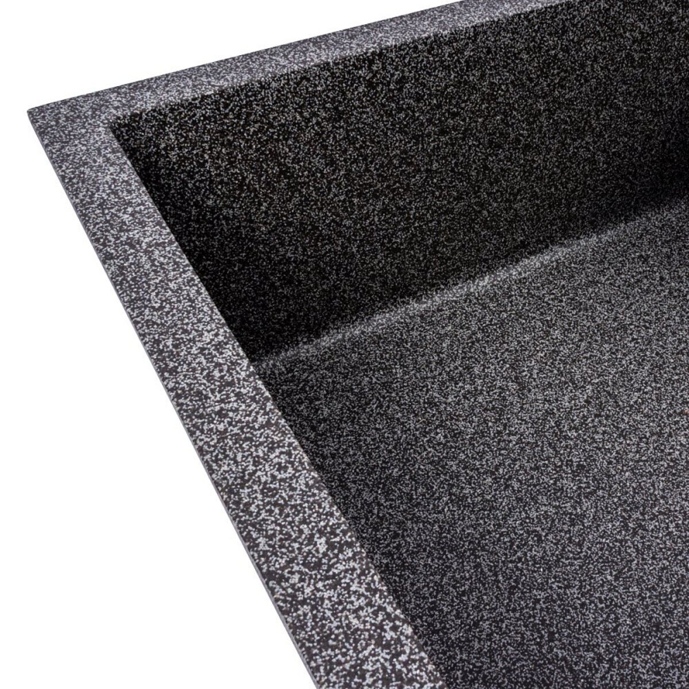 VALESO Комплект: Мийка гранітна 7950 CALYPSO VALESO + Змішувач Q411MB + Сифон (Графіт) Київ - фото 5