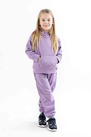 Детский теплый костюм, сиреневый, 100% хлопок  топ Крохатушка одяг 116 Киев