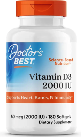 Витамин Д3 Doctoris Best Vitamin D3 50 мкг (2000 МЕ) 180 гэл капс Киев