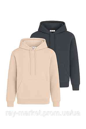 Набір жіночий худі утеплене 2шт RAY BASIC Бежевий/Темно-сірий (U0401W-Cream-Dark Grey) XXL Київ