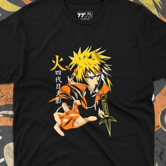 Футболка для подростка мальчика с принтом Наруто Мінато Размер 160 Anime10314 Днепр