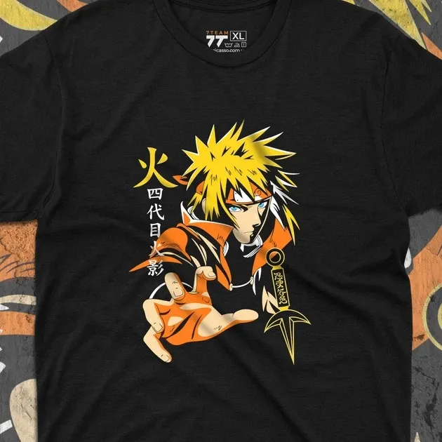 Футболка для підлітка хлопчика з принтом Наруто Мінато Розмір 160 Anime10314 Дніпро - фото 4