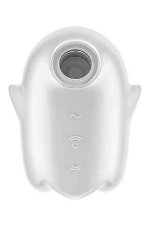 Вакуумный вибратор Satisfyer Glowing Ghost светится в темноте, белый, 8.4 см Sex Aura Киев