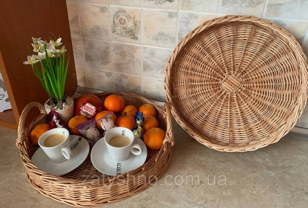 Поднос плетеный из лозы Киев - изображение 5