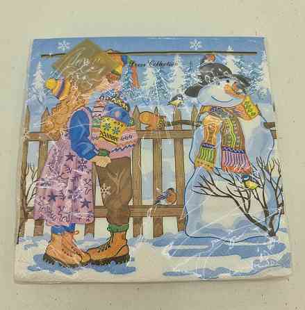 Серветки для декупажу ЗЗхЗЗ 20шт Новорічний поцілунок (1 пач.) Харків