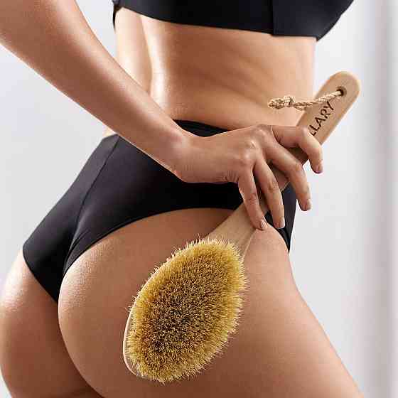 Массажная щетка для сухого массажа сизалевая Hillary Киев