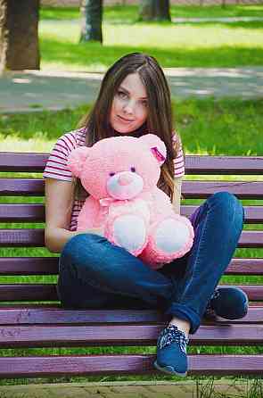 Плюшевий ведмедик М'яка іграшка Бойд 70 см Рожевий Тернопіль