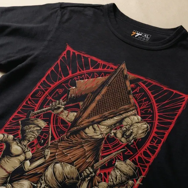 Футболка для підлітка хлопчика з принтом 140ilent Hill Pyramid head Розмір 160 Anime10708 Дніпро - фото 5