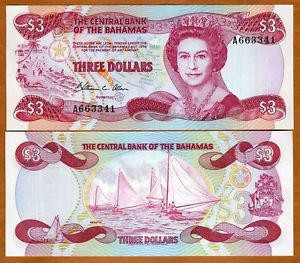 Bahamas / Багамы 3 Dollars L.1974 (1984) Pick 44a UNC Полтава - изображение 1
