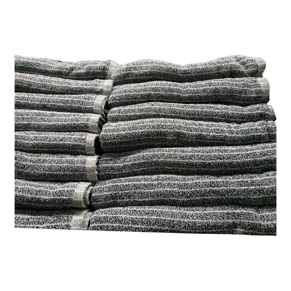 Полотенце махровое 70×140 ДМ - черно-серый (650) Киев - изображение 2