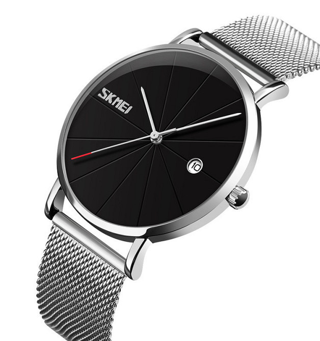 Оригинальные мужские часы Skmei 9183 Tiger Silver black Киев - изображение 1