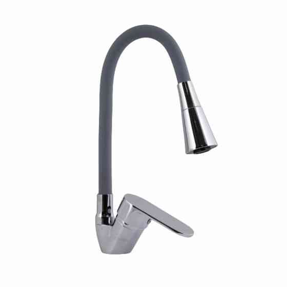 Смеситель для кухни Lidz Tani 008F3 с гибким изливом (k40) LDTAN008F3GCR39507 серый / хром Киев