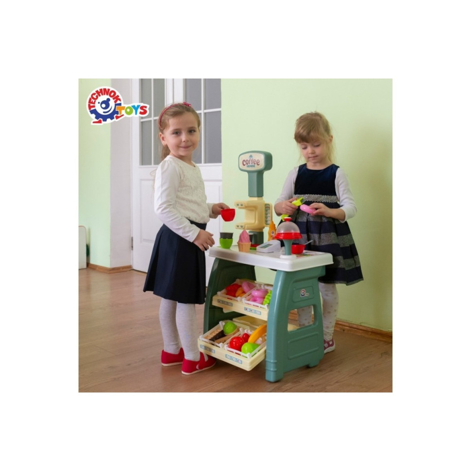 Ігровий дитячий набір "Кав'ярня" 9765TXK прилавок з полицями, іграшкові солодощі Вінниця - фото 9