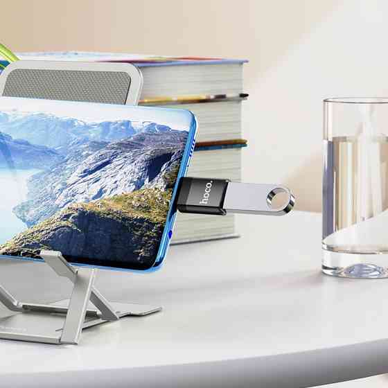 Адаптер HOCO UA17 Type-C на USB 3.0, черный Киев