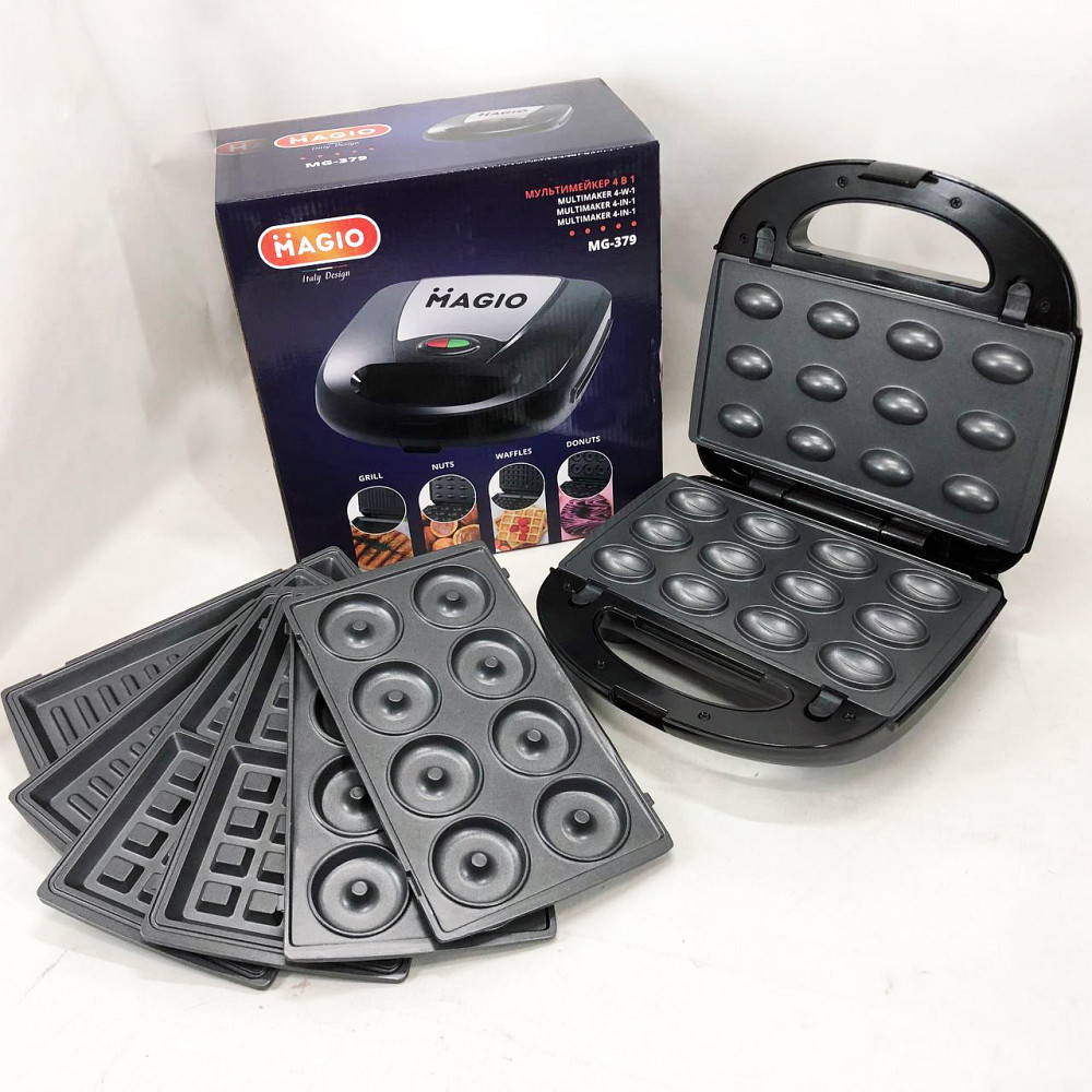 Багатофункціональна вафельниця зі змінними пластинами, Електровафельниці для кухні YR-86 Львів - фото 4