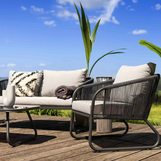 Комплект садових меблів Di Volio Paso сірий Киев