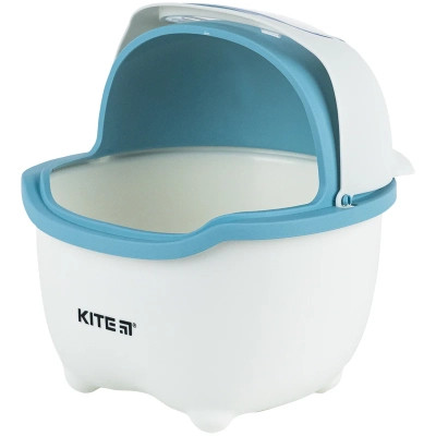 Кошик для паперів Kite Настільний контейнер для сміття, біло-блакитний (K24-009-6) Вінниця - фото 3