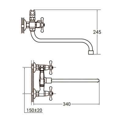 Смеситель AQUATICA PM-2C457C (9780210) Винница