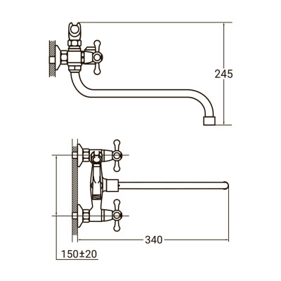 Смеситель AQUATICA PM-2C457C (9780210) Винница - изображение 3