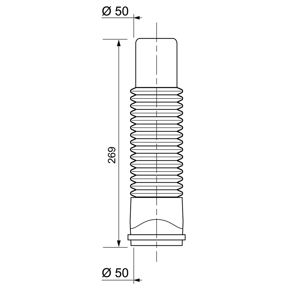 Соединение гибкое Magiflex Ø50мм F-M 269мм WIRQUIN (9549353) Киев - изображение 5