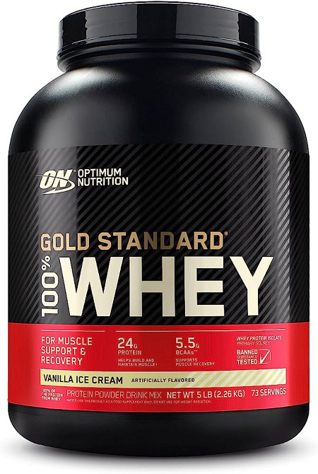 100% Whey Gold Standard | 2,3 kg ( Vanilla Ice Cream ) Луцьк - фото 1