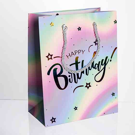 Yiwu Набір подарункових пакетів з паперу 12 (шт) Happy Birthday 18×10×23 (см) HP-10359-15 Коломия