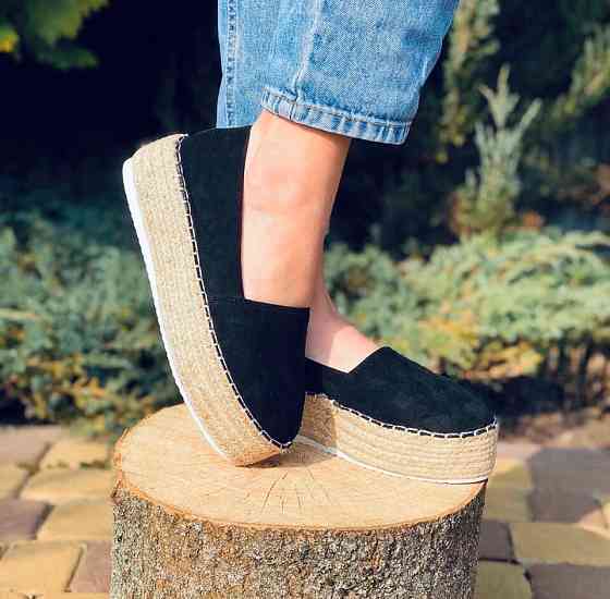 Еспадрильї SMALL SWAN чорні еко-замша 41р (3173) Коломия