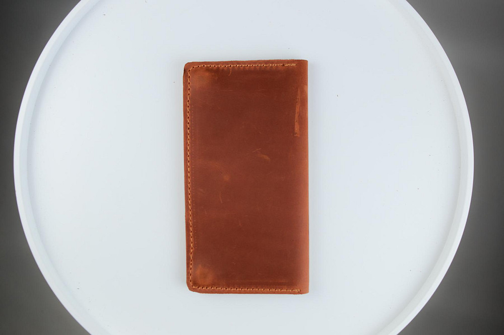 Чоловіче портмоне Skill із натуральної шкіри Crazy Horse SH107 (Світло-коричневий) Суми - фото 3