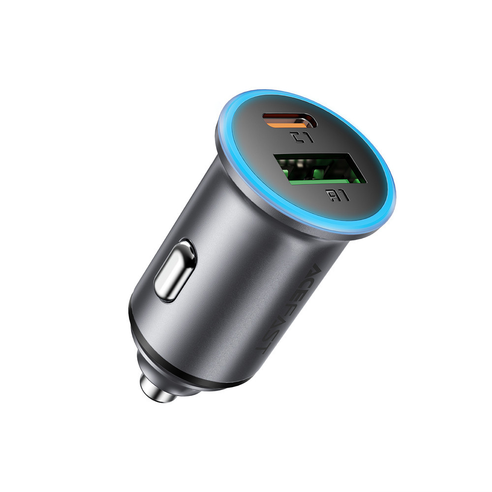 Автомобільний зарядний пристрій ACEFAST B15 65W (USB-A+USB-C) dual port metal car charger Одеса - фото 1