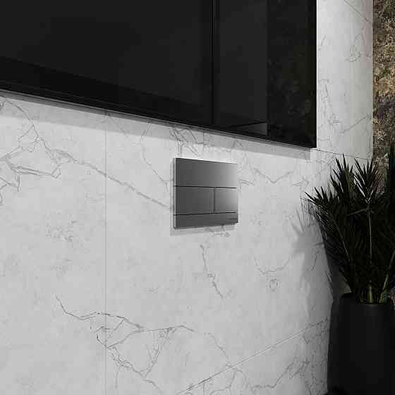 KVADRO M панель змиву polished aluminum Київ