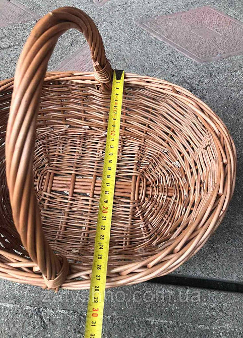 Корзина пасхальная  широкая из лозы( 1шт) Киев - изображение 7