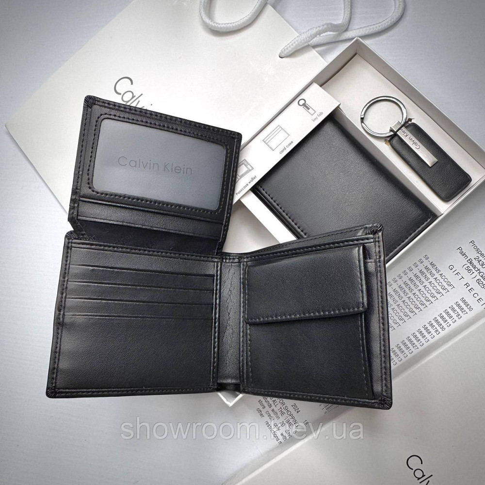 Фирменный мужской набор: кошелек и картхолдер в подарочной упаковке (2644) Киев - изображение 6