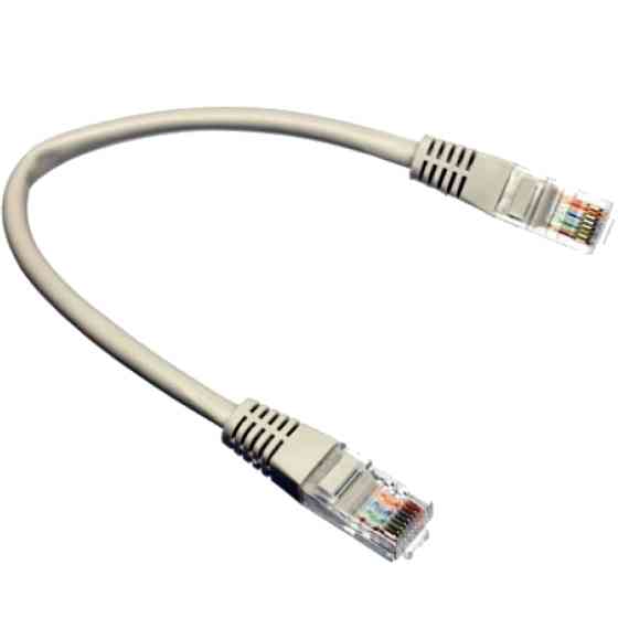 Патчкорд UTP Cat.5e ( 0.25м сірий ), CU Вінниця