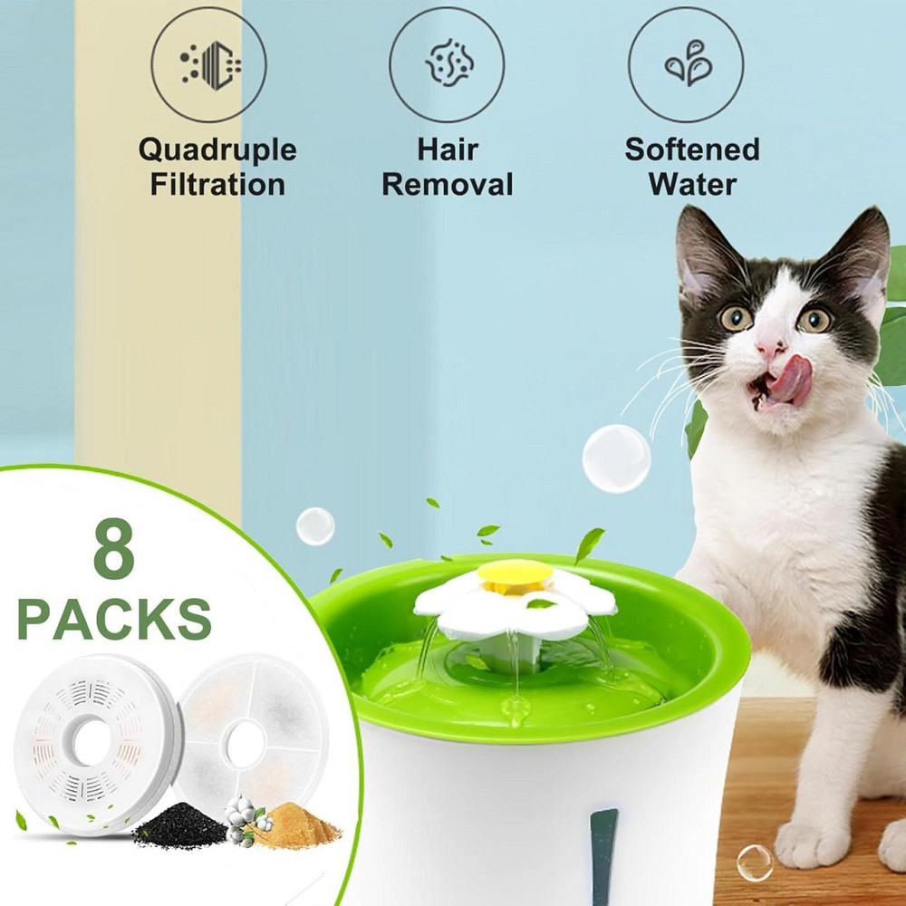 Заменяемый фильтр для фонтана HT0126 8 шт белый 3L/100oz совместим с 43742W/43747W/43725 активированный уголь Киев - изображение 7