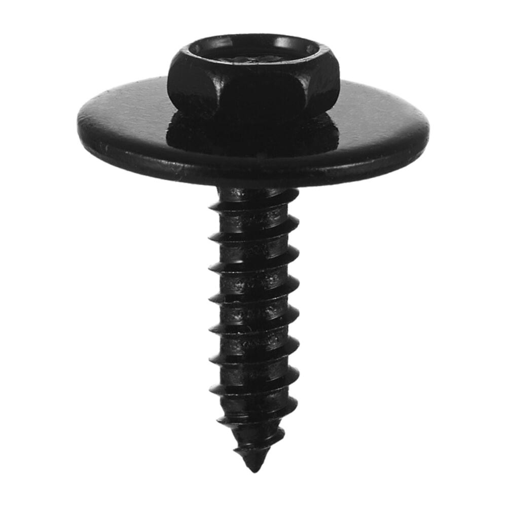 Саморізи, Під ключ Із шайбою, Чорний, Метал, Розміри (мм): T-18 T1-8 F-4.8 H-22.4 H1-17.4. Марка автомобіля: Київ - фото 1