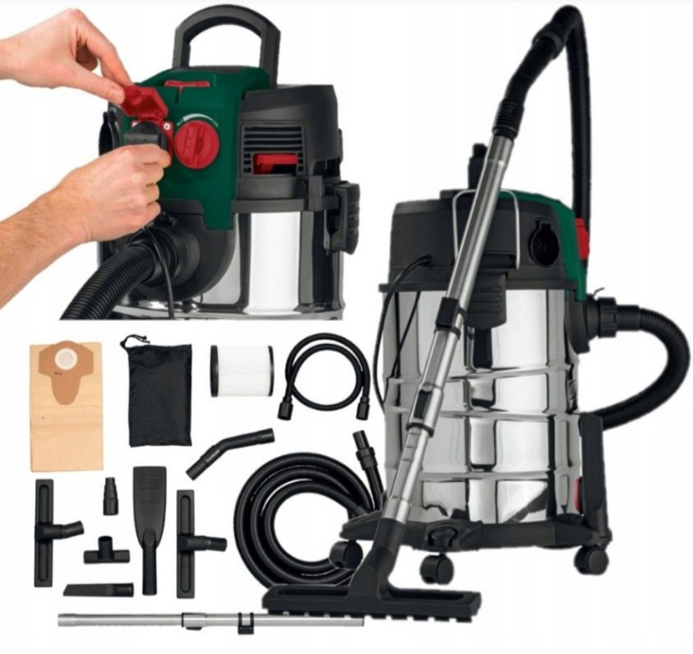 Промышленный Пылесос с розеткой : Parkside PWD 30 B1 1500Вт. Киев - изображение 1