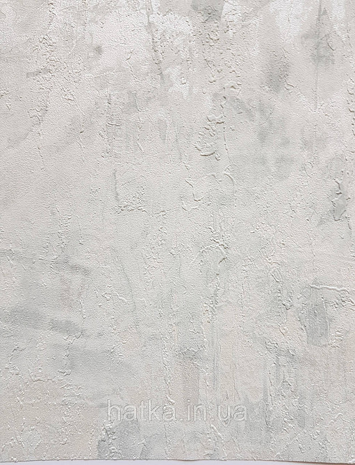 Шпалери вінілові на флізеліні Grandeco Anastasia метрові під штукатурку під бетон зелені білі зі сріблом Київ - фото 1