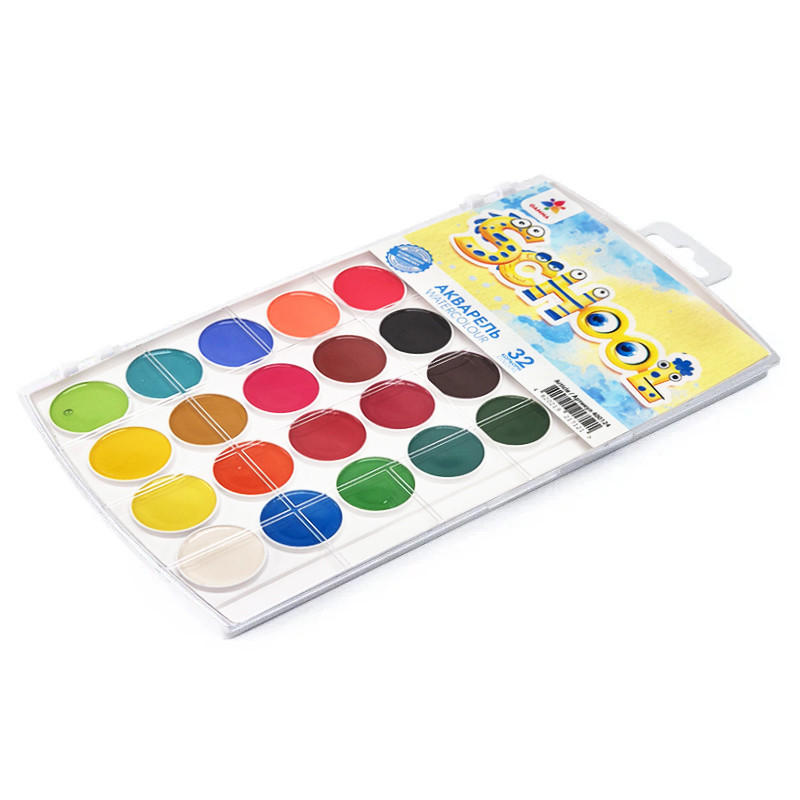 Акварельні фарби "Творчість" 400124, 32 кольори Вінниця - фото 1