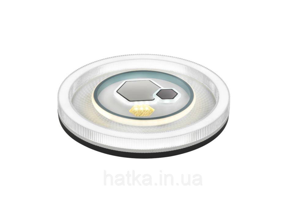 Світлодіодна пристельова люстра VALESO 2H-004, Білий+Чорний Київ - фото 5