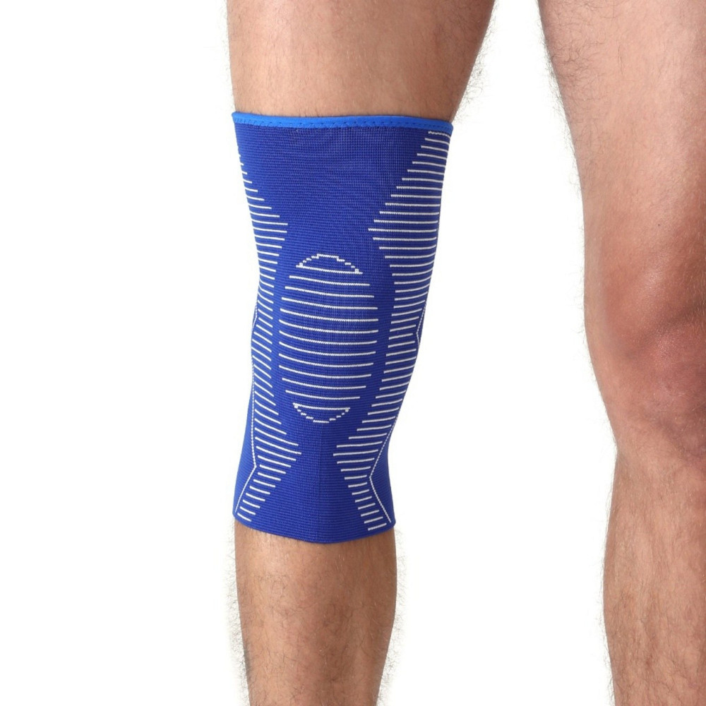 Бандаж коліна синій розмір S-M, L-XL ST-7028 Вишневе - фото 3