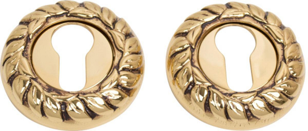 Накладка Fadex d60mm кругла золото 24k/коричн кл Киев - изображение 1