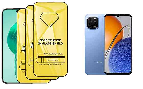 Захисне скло DefenzoGlass для HUAWEI Nova Y61 – подвійна міцність Київ